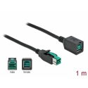 DeLOCK PoweredUSB extension cable 12 V 1 m