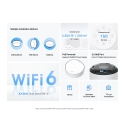 TP-Link DECO X50-POE(2-PACK) tinklo „Wi-Fi“ sistema Dviguba juosta (2,4 GHz / 5 GHz) Wi-Fi 6 (802.11