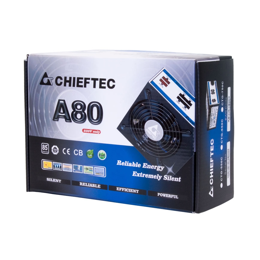 Chieftec CTG-550C virtalähdeyksikkö 550 W 20+4 pin ATX ATX musta – 2