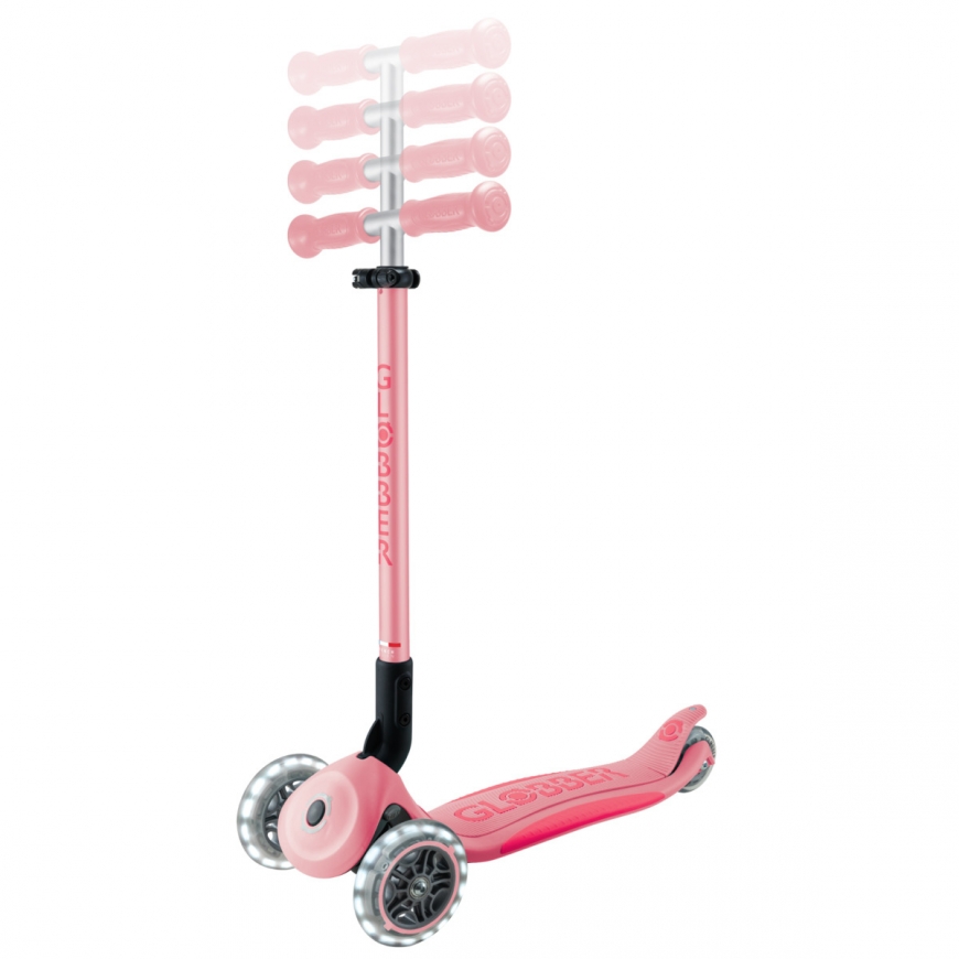 Globber Primo Foldable Plus Lights Kids Classic scooter Pink – 3