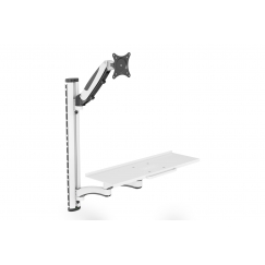 Digitus DA-90451 Monoblokas / darbo stoties pagrindas bei stovas 8 kg Juoda, Balta 81,3 cm (32")