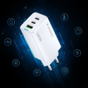 Wozinsky GaN 65W Universaalne Valge Vahelduvvool Kiirlaadimine Hoonesisene