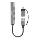 Port Designs 900160 keskitin USB Type-C 5000 Mbit/s Hopea Port Designs 900160 keskitin USB Type-C 5000 Mbit/s Hopea