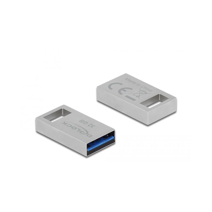 DeLOCK 54070 USB zibatmiņa 32 GB USB Type-A 3.2 Gen 1 (3.1 Gen 1) Sudrabs