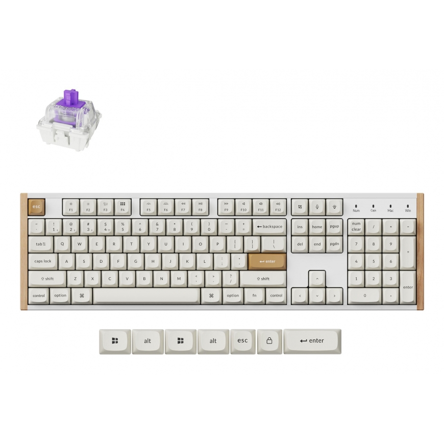 Keychron K10 HE tastatūra Speļu USB