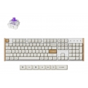 Keychron K10 HE klaviatuur Mängimine USB + RF Wireless + Bluetooth QWERTY Inglise Valge, Puit Keychron K10 HE klaviatuur Mängimine USB + RF Wireless + Bluetooth QWERTY Inglise Valge, Puit