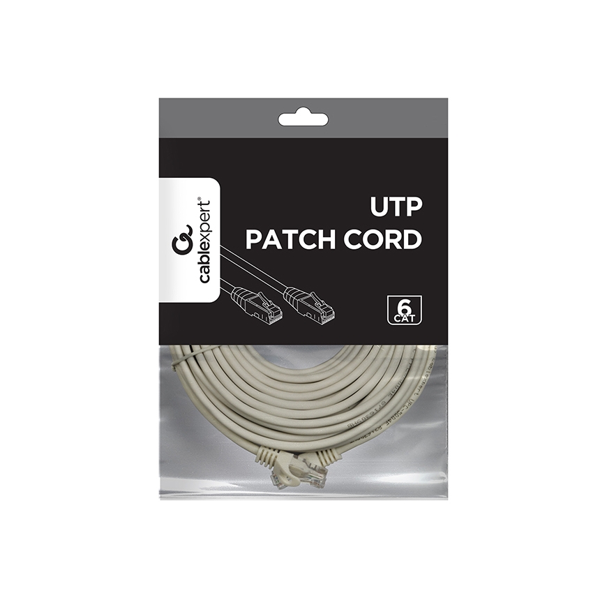Gembird PP6U-15M tinklo kabelis Pilka Cat6 U/UTP (UTP) – 5
