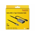 DeLOCK 85392 USB kabelis USB 3.2 Gen 1 (3.1 Gen 1) 5 m USB C Melns, Pelēks DeLOCK 85392 USB kabelis USB 3.2 Gen 1 (3.1 Gen 1) 5 m USB C Melns, Pelēks