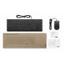Lenovo Essential Wired Combo Black US Euro klaviatūra Pelė įskaityta Universalus USB Juoda Lenovo Essential Wired Combo Black US Euro klaviatūra Pelė įskaityta Universalus USB Juoda