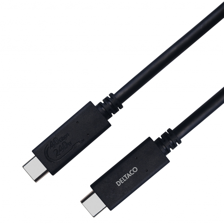 Deltaco USBC-4008M USB kabelis USB4 Gen