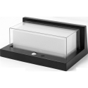 Outdoor solar wall LED lighting Immax SUN SEE IP44, 900lm, 9W, 4000K, PIR sensor black Outdoor solar wall LED lighting Immax SUN SEE IP44, 900lm, 9W, 4000K, PIR sensor black