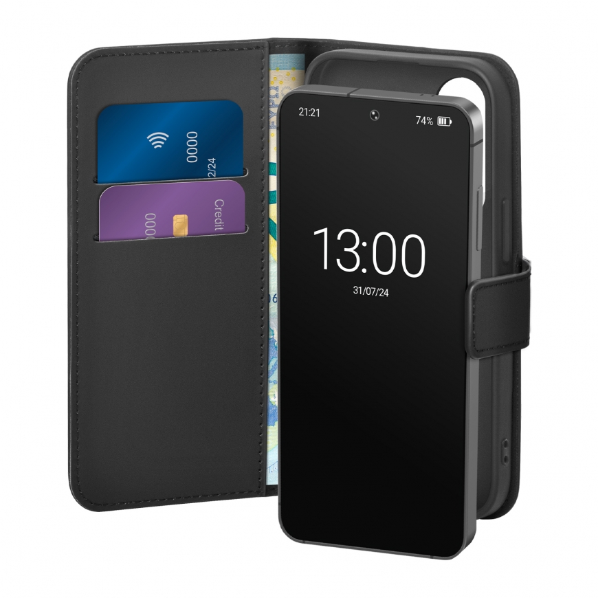 SBS PUSGS26PBOOKC8BL mobile phone case 17 cm (6.7") Wallet case Black – 2