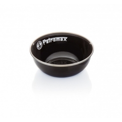 Petromax PX-BOWL-S söögikauss Kausside komplekt 0,6 l Ümmargune Emailitud teras, Klaas Must 2 tk