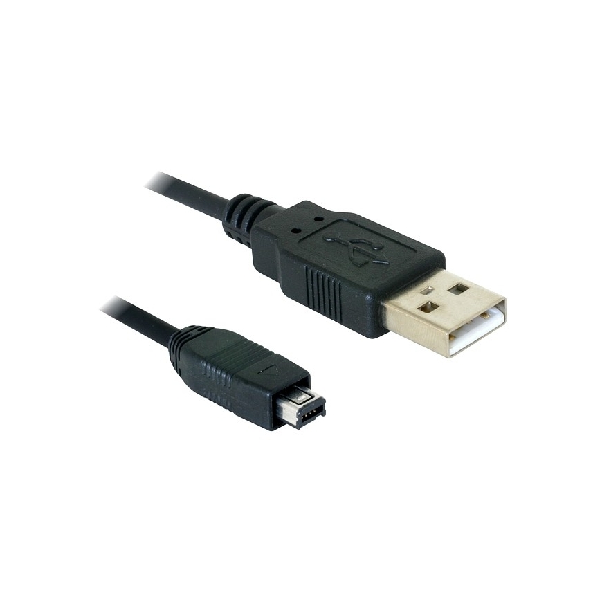 DeLOCK USB cable 2.0 mini 4-Pin Hirose 1,5m USB кабель USB A USB B Черный