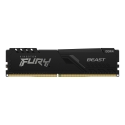Kingston Technology FURY Beast mälumoodul 8 GB 1 x 8 GB DDR4 3200 MT/s 288-pin DIMM Kingston Technology FURY Beast mälumoodul 8 GB 1 x 8 GB DDR4 3200 MT/s 288-pin DIMM