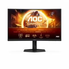 AOC G4 C27G4ZXU monitori 68,6 cm (27") 1920 x 1080 pikseļi Full HD LED Melns