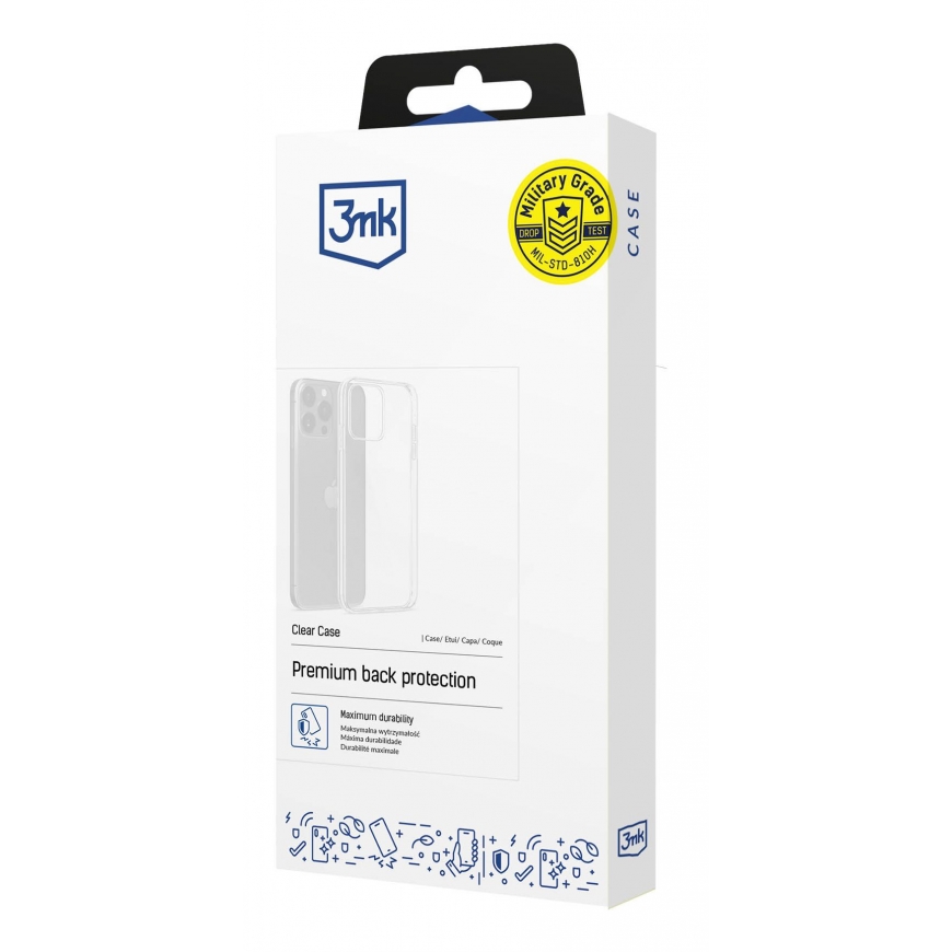 3MK Clear Case mobilo telefonu apvalks 16,3 cm (6.4") Aploksne Caurspīdīgs