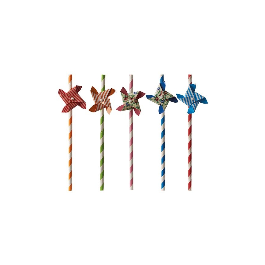 Papstar 87781 disposable drinking straws 50 pc(s) Assorted colours