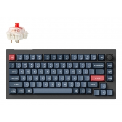 Keychron V1 Max tastatūra Universāls USB + RF Wireless + Bluetooth Melns, Pelēks