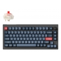 Keychron V1 Max tastatūra Universāls USB + RF Wireless + Bluetooth Melns, Pelēks Keychron V1 Max tastatūra Universāls USB + RF Wireless + Bluetooth Melns, Pelēks