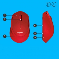 Logitech 910-004911 hiir Kontor Parempoolne Raadioside Mehaaniline 1000 DPI