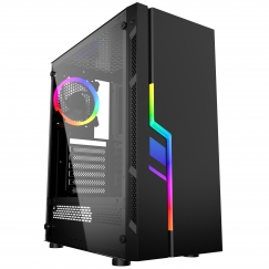 Gembird Fornax 2000 RGB Midi Tower musta