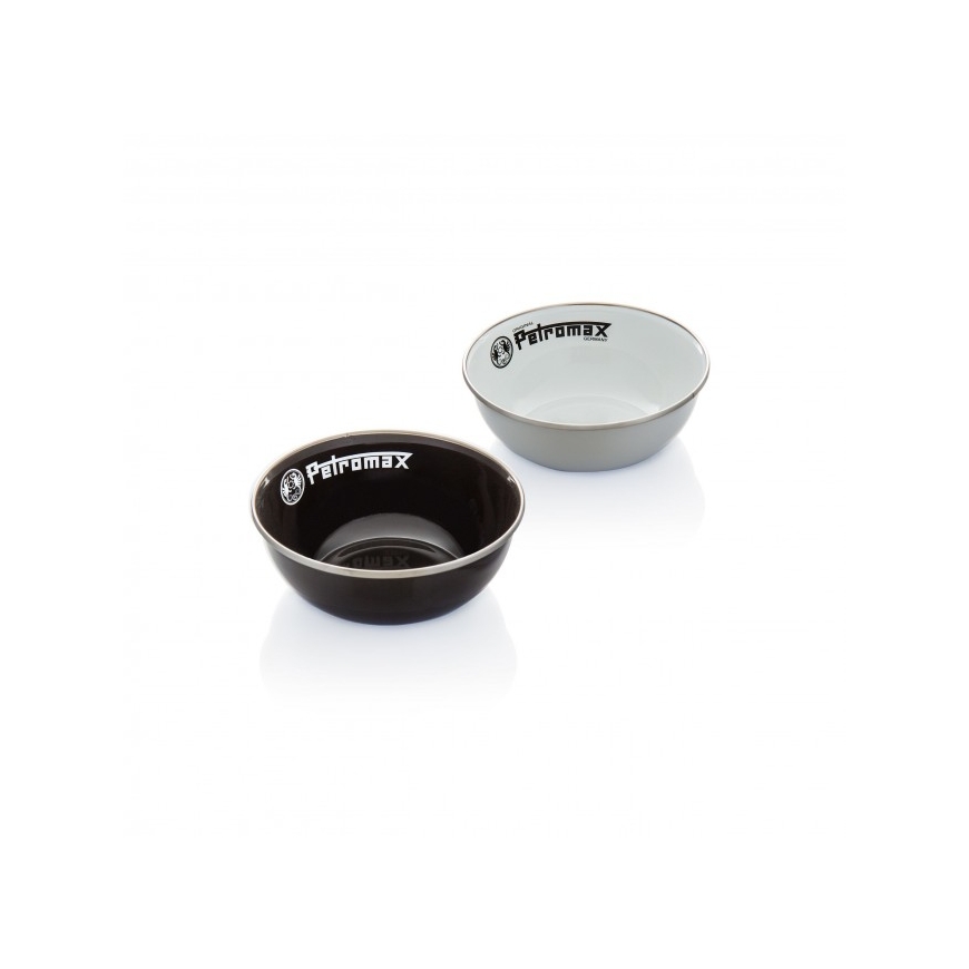 Petromax PX-BOWL-W valgomasis dubuo Dubenų rinkinys 0,6 L Turas Emaliuotas plienas, Stiklas Balta 2 – 2