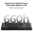 Keychron V3 Ultra 8K tastatūra Universāls Bluetooth sistēma QWERTY Melns Keychron V3 Ultra 8K tastatūra Universāls Bluetooth sistēma QWERTY Melns