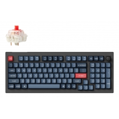 Keychron V5 Max klaviatūra Universalus RD belaidis ryšys + „Bluetooth“ Juoda, Pilka