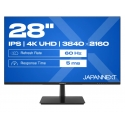 JAPANNEXT JN-I280UHD60F-P PC lamekuvar 71,1 cm (28") 3840 x 2160 pikslit 4K Ultra HD LCD Must