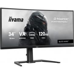 iiyama GCB3482WQSU-B1 computer monitor 86.4 cm (34") 3440 x 1440 pixels UltraWide Quad HD LED Black