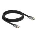 DeLOCK 83996 HDMI kabelis 2 m HDMI Type A (Standard) Melns, Pelēks