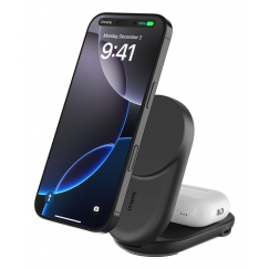 Belkin Qi2 Fitness tracker, Headphones, Smartphone, Smartwatch Black USB Wireless charging Fast charging Indoor