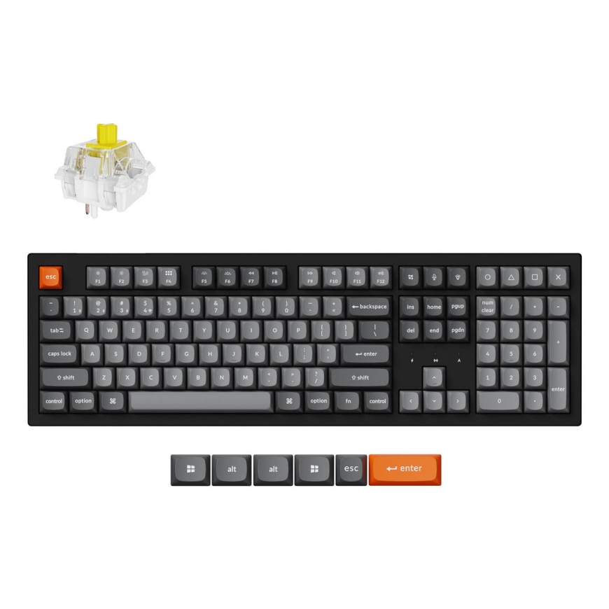 Keychron K10 Max QMK tastatūra Universāls