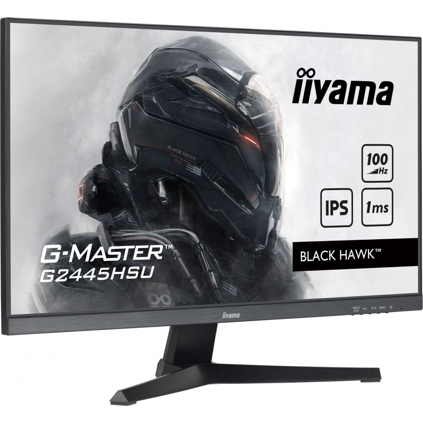 iiyama G-MASTER G2445HSU-B2 PC lamekuvar 60,5 cm (23.8") 1920 x 1080 pikslit Full HD LCD Must – 3