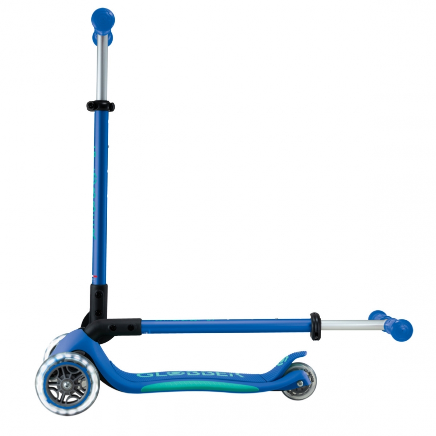 Globber Primo Foldable Plus Lights Дети Классический самокат Синий, Темно-синий – 3