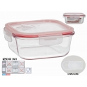 Kandiline lõunakarp 1200 ml, 7,5 x 18 x 18 cm, KITCHEN&GO Kandiline lõunakarp 1200 ml, 7,5 x 18 x 18 cm, KITCHEN&GO