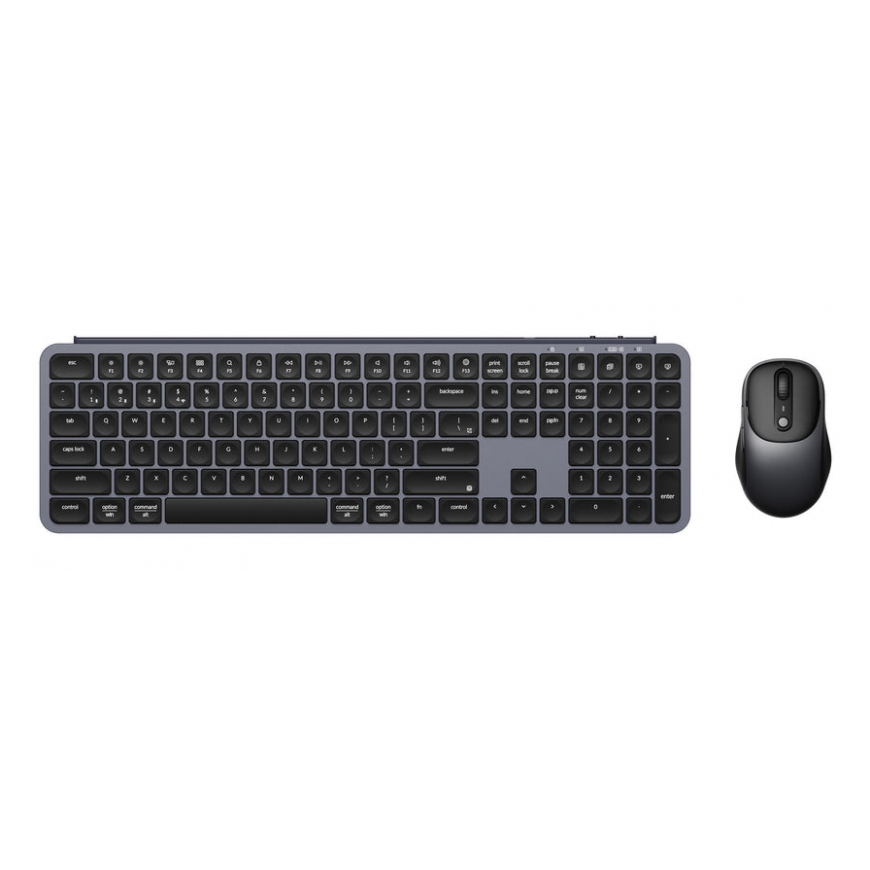 Keychron B6 Pro + BM24 klaviatūra Pelė įskaityta Namams / biurui USB + RF Wireless + Bluetooth Pilka