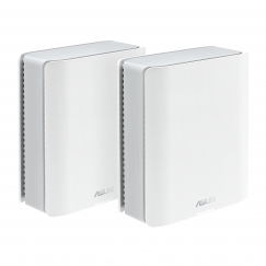ASUS ZenWiFi BT8 (2-pack) Trijų dažnio juostų (2,4 GHz / 5 GHz / 6 GHz) Wi-Fi 7 (802.11be) Balta 3 Vidinis