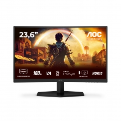 AOC G4 C24G42E monitori 59,9 cm (23.6") 1920 x 1080 pikseļi Full HD LED Melns, Sarkans