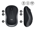 Logitech 910-002238 pele Birojs Abām rokām RF Bezvadu Optisks 1000 DPI Logitech 910-002238 pele Birojs Abām rokām RF Bezvadu Optisks 1000 DPI