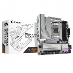 GIGABYTE B650M AORUS ELITE AX ICE pagrindinė plokštė AMD B650 AM5 lizdas „micro ATX“