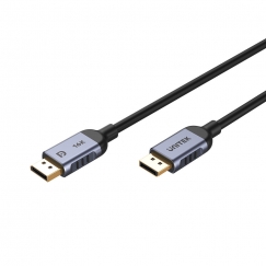 UNITEK C1628GY01-1M DisplayPort кабель Черный, Серый