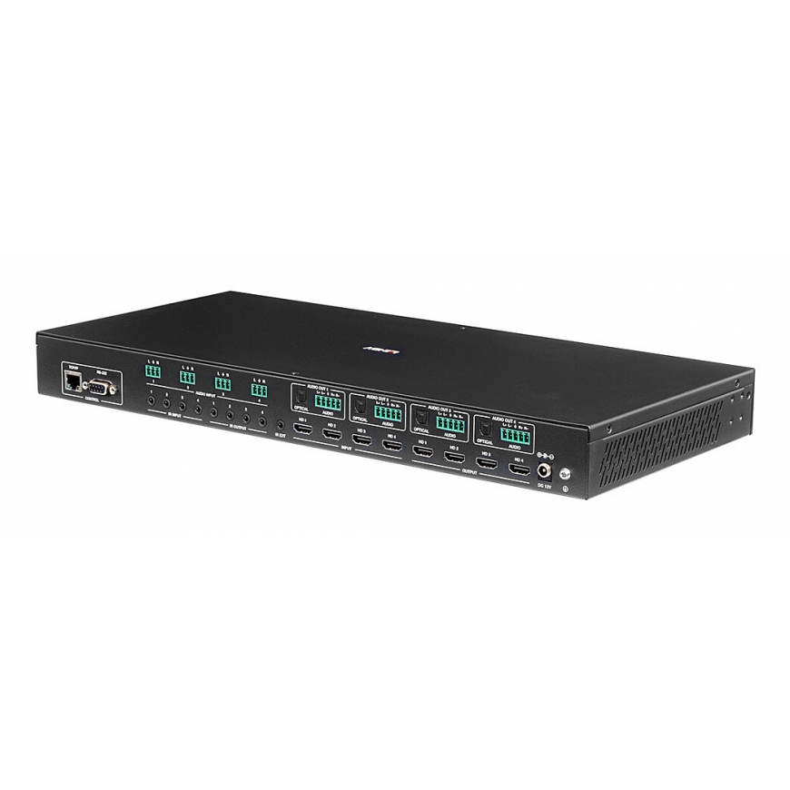 Lindy 4x4 HDMI 4K60 Seamless Multi-View Matrix with Video Wall Scaling – 4
