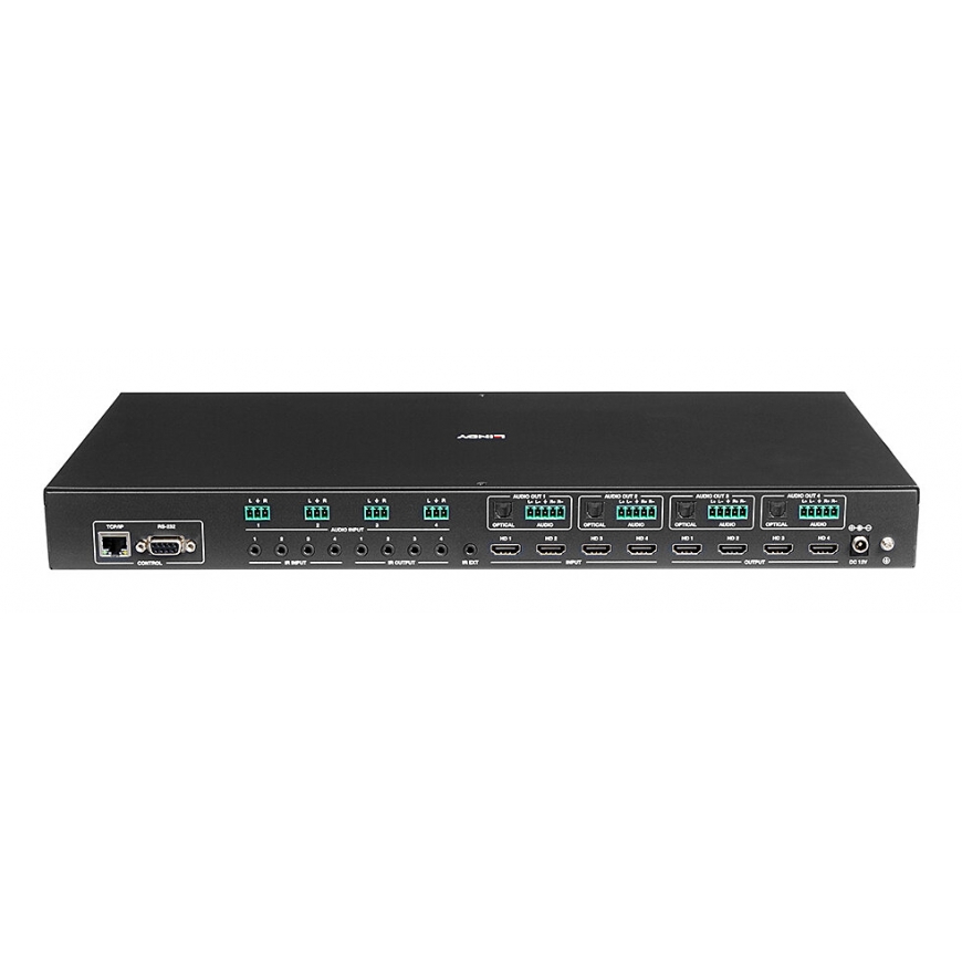 Lindy 4x4 HDMI 4K60 Seamless Multi-View Matrix with Video Wall Scaling – 5