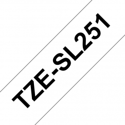Brother TZESL251 etikettien kirjoitusnauha Musta valkoisella