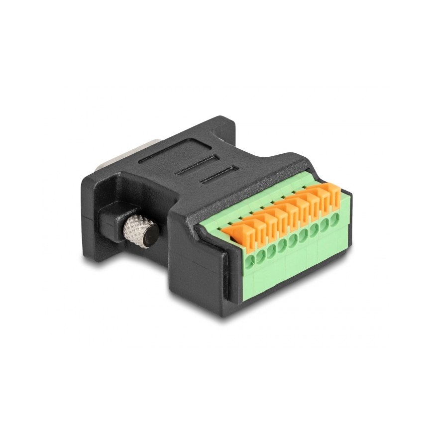 DeLOCK 66558 kaabli soomuutja D-Sub 9 pin 9 pin terminal Must – 2