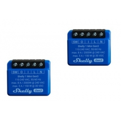 Shelly 1 Mini Gen3 Интеллектуальный выключатель 1P Синий