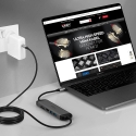 Lindy 43326 dokstacija Vadu USB 3.2 Gen 1 (3.1 Gen 1) Type-C Melns, Pelēks Lindy 43326 dokstacija Vadu USB 3.2 Gen 1 (3.1 Gen 1) Type-C Melns, Pelēks