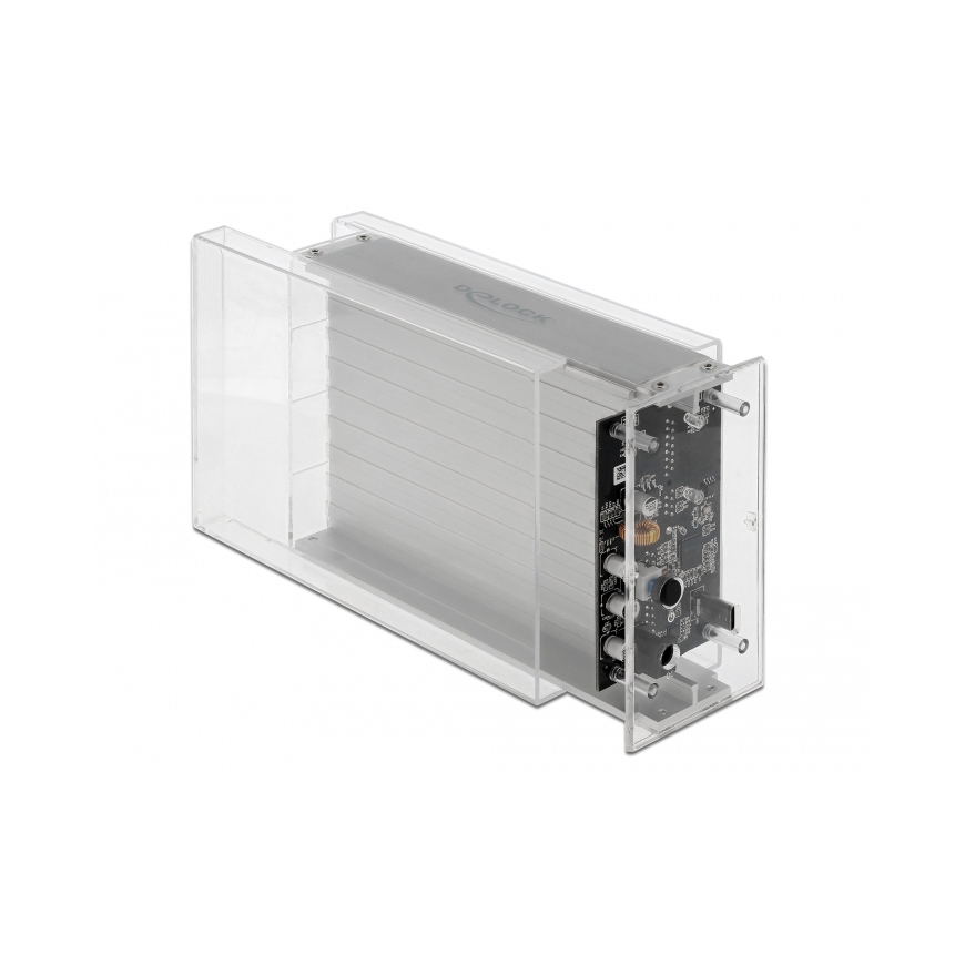 DeLOCK 42624 kõvakettaboks HDD/SSD ümbris Läbipaistev 2.5/3.5" – 2
